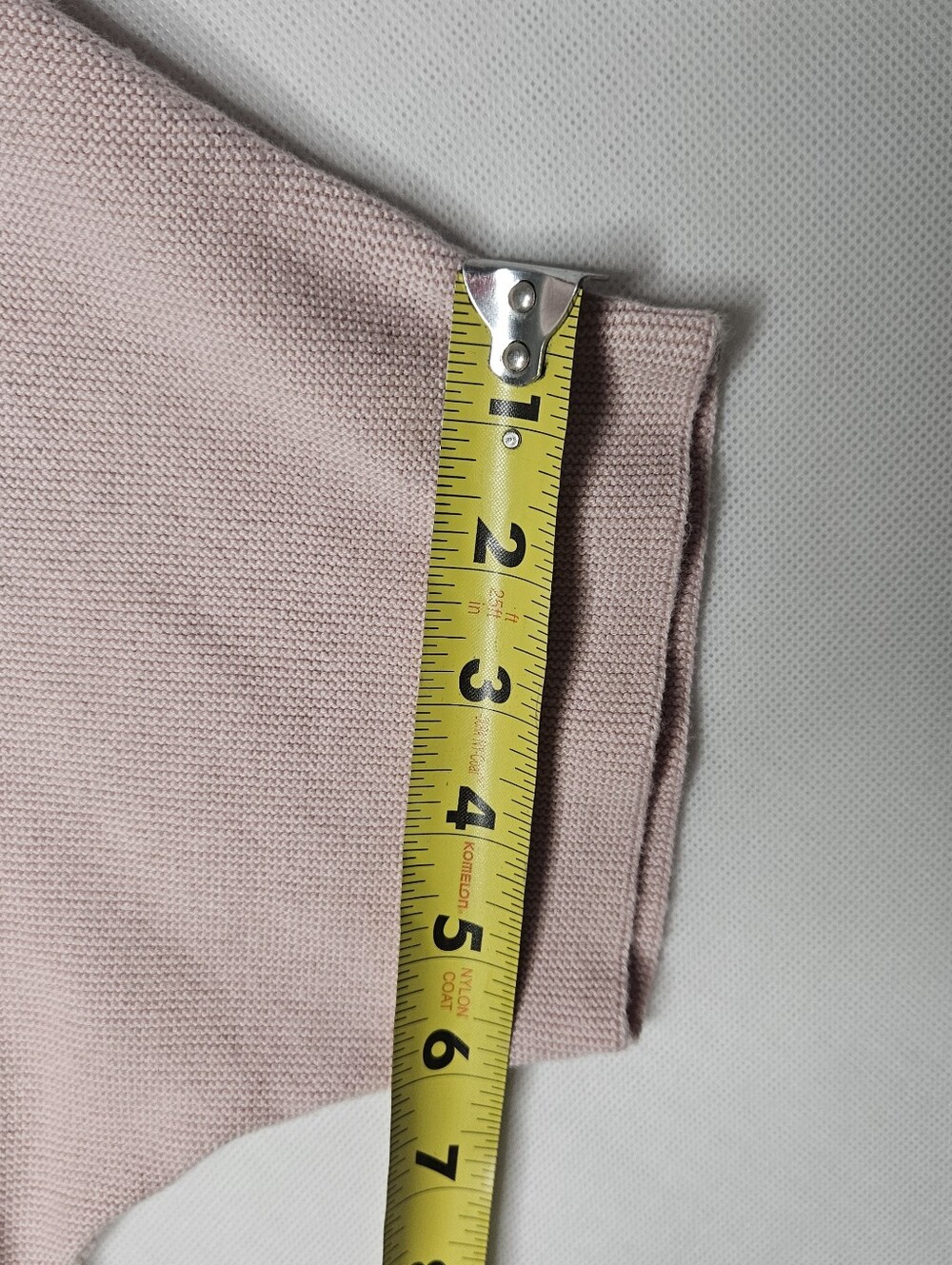 Quince Lightweight Cotton Cashmere Link-stitch Dolman Sweater Pink Heather XL - Picture 5 of 8